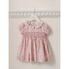 Pink Garland Floral Sara Baby Girl Hand-Smocked Set - Mixed Apparel Set - 3