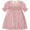 Pink Garland Floral Penelope Girl Hand-Smocked Dress - Dresses - 1 - thumbnail