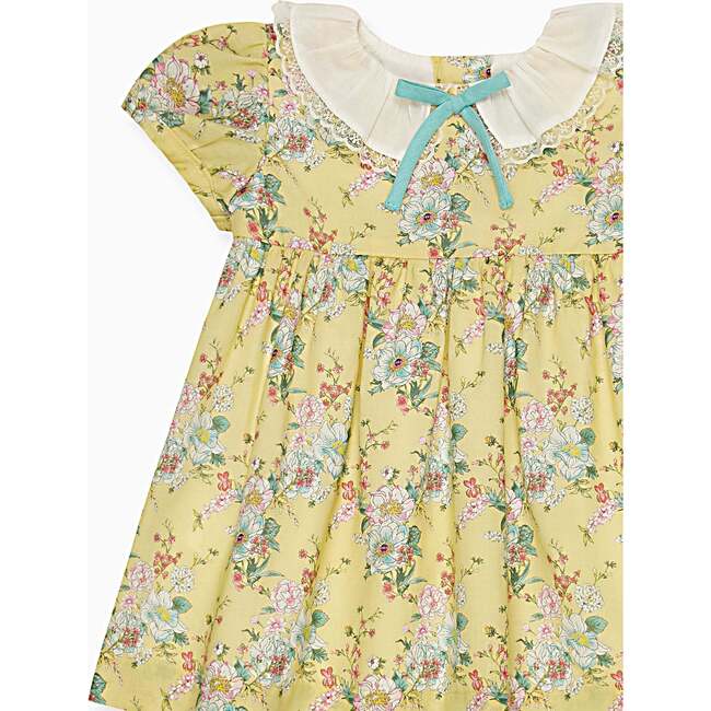 Yellow Floral Willow Baby Girl Set - Mixed Apparel Set - 3