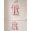 Pink Garland Floral Sara Baby Girl Hand-Smocked Set - Mixed Apparel Set - 4