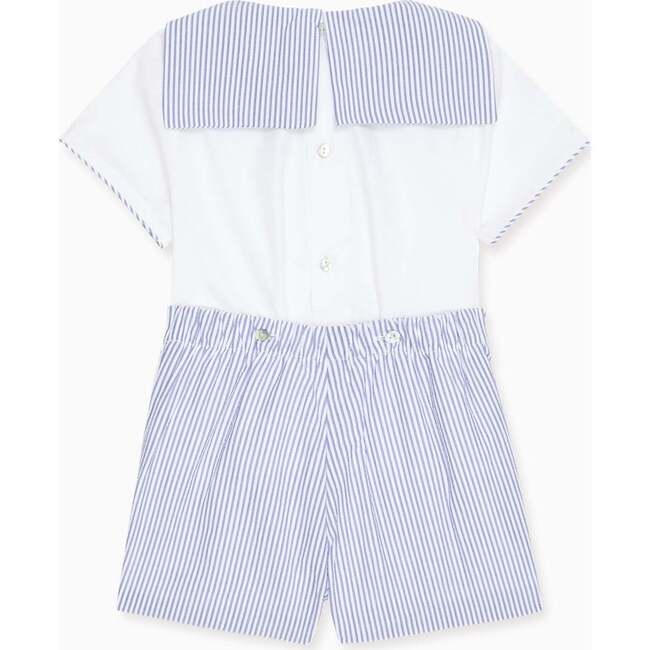 Dark Blue Stripe Antonio Baby Boy Set - Mixed Apparel Set - 3