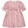 Pink Garland Floral Penelope Girl Hand-Smocked Dress - Dresses - 3