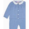Blue Sanson Cotton Baby Knitted Set - Mixed Apparel Set - 2