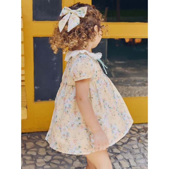 Yellow Floral Willow Baby Girl Set - Mixed Apparel Set - 5