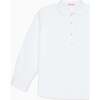White Gingham Miguel Long Sleeve Boy Shirt - Polo Shirts - 3