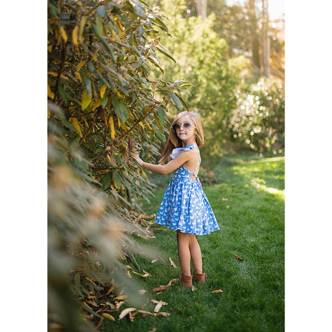 Ruffle Sleeve Dress, Ducks - Dresses - 3