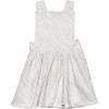 Pinafore Dress, Light Zebra - Dresses - 1 - thumbnail