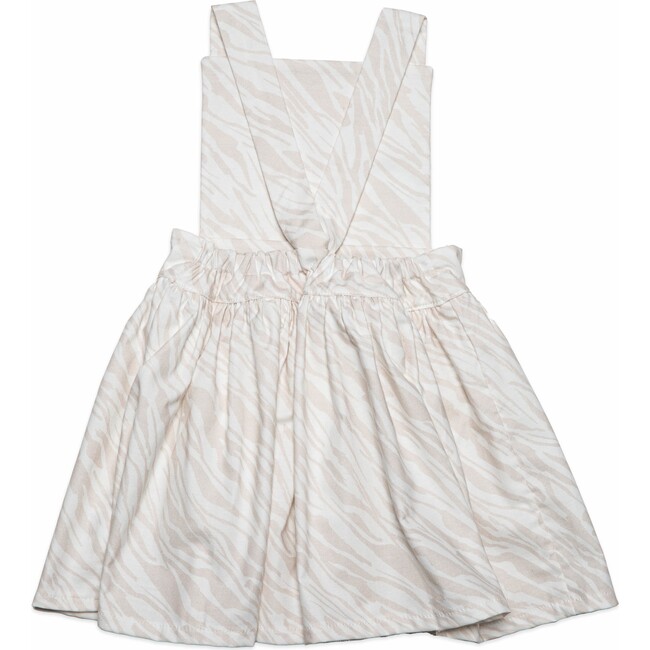 Pinafore Dress, Light Zebra - Dresses - 2