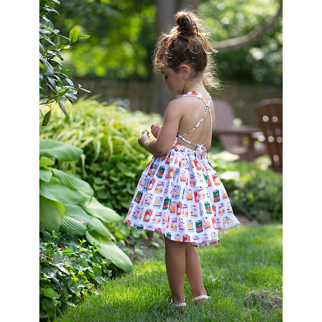 Tie Back Dress in Soda Pop