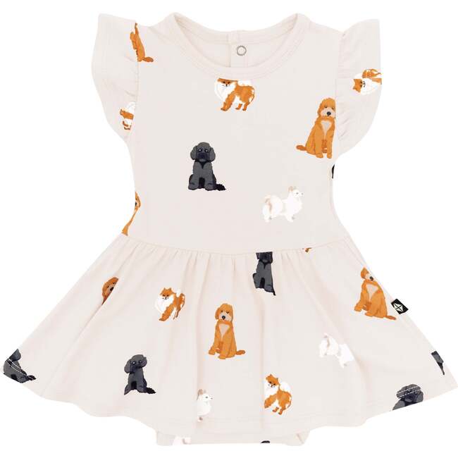 Twirl Bodysuit Dress, Fluffy Dog