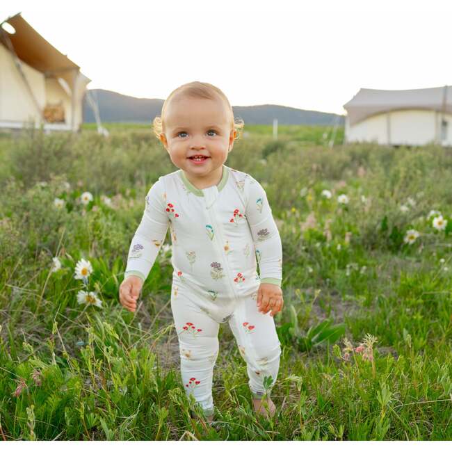 Zippered Romper, Wildflower