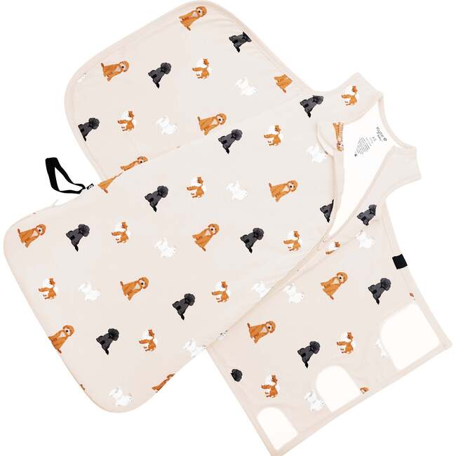 Sleep Bag Swaddler 1.0 TOG, Fluffy Dog - Swaddles - 4