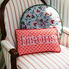 Bisous Needlepoint Pillow, Red - Decorative Pillows - 2