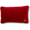Bisous Needlepoint Pillow, Red - Decorative Pillows - 3