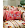 Bisous Needlepoint Pillow, Red - Decorative Pillows - 4