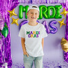 Mardi Gras Patch Short Sleeve T-Shirt, Ash - T-Shirts - 2