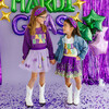 Mardi Gras Knit Sweater, Purple - Sweaters - 4
