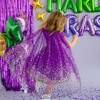 Mardi Gras Confetti Cape, Purple - Costumes - 3