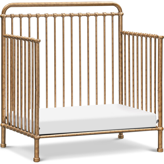 Winston 4-in-1 Convertible Mini Crib, Vintage Gold - Cribs - 11
