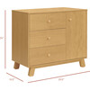 Hudson Modern 3-Drawer Dresser in Honey - Dressers - 3