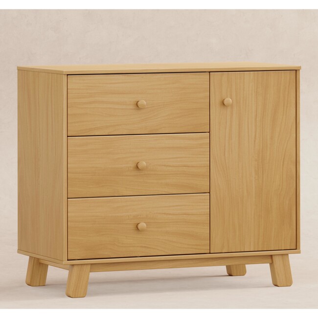Hudson Modern 3-Drawer Dresser in Honey - Dressers - 4