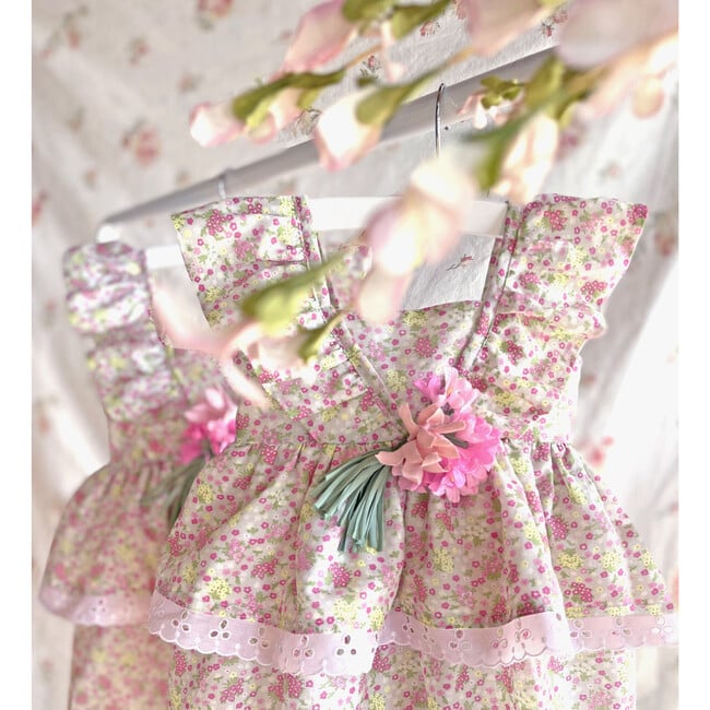 Meadowsweet Flower Dress, Pink