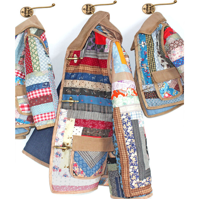 Baby Quilted Barn Jacket, Log Cabin Patchwork - 18m - Jackets - 3