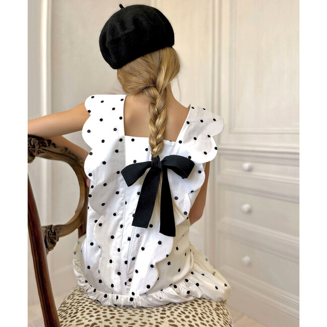 Montaigne Drop-Waist Scallop Dress, Polka Dot - Dresses - 2