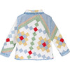 Kids 8y Vintage Quilt Jacket, Coastal Blue Florals - Jackets - 2