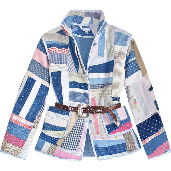 Adult Medium Vintage Quilt Jacket, Iprov Patchwork - Jackets - 1