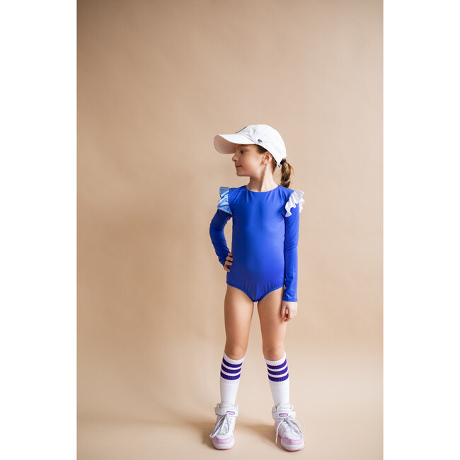 The Gramercy Long Sleeve One-Piece Rashguard, Blue Deep