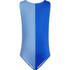 The Chelsea Low Back 2-Tone One-Piece Swimsuit, Blue Deep - One Pieces - 1 - thumbnail