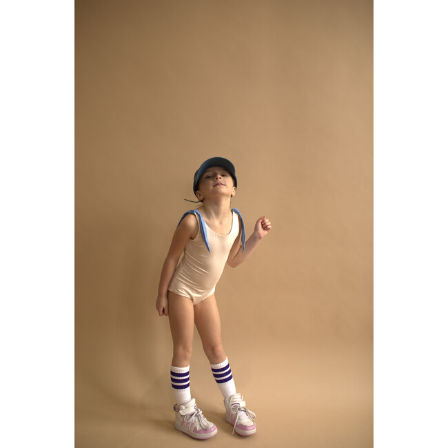 The Upper East Tie-Knot One-Piece Swuimsuit, Salmon Sky