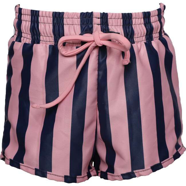 Boy Short Swim Trunks, Rose Blue