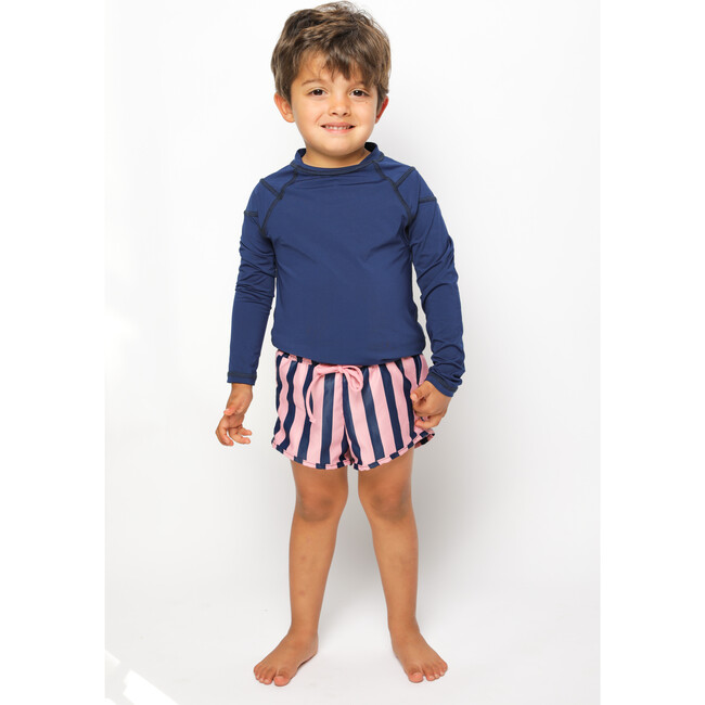 Swim Rashguard, Rose Blue