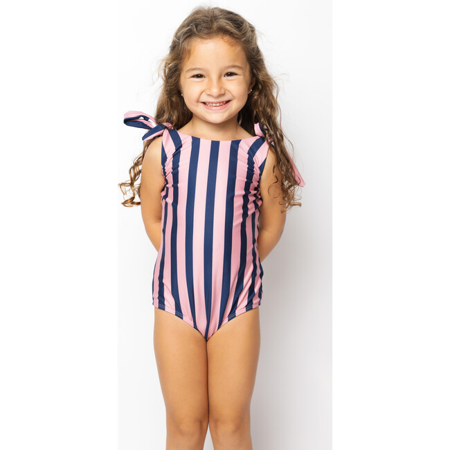 The Upper East One Piece Swimsuit, Rose Blue