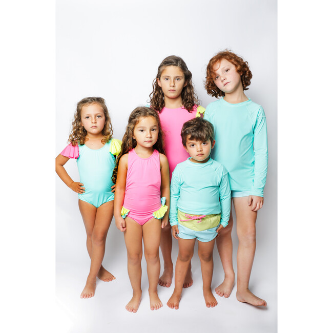 Swim Rashguard, Lemon Pop - Rash Guards - 7