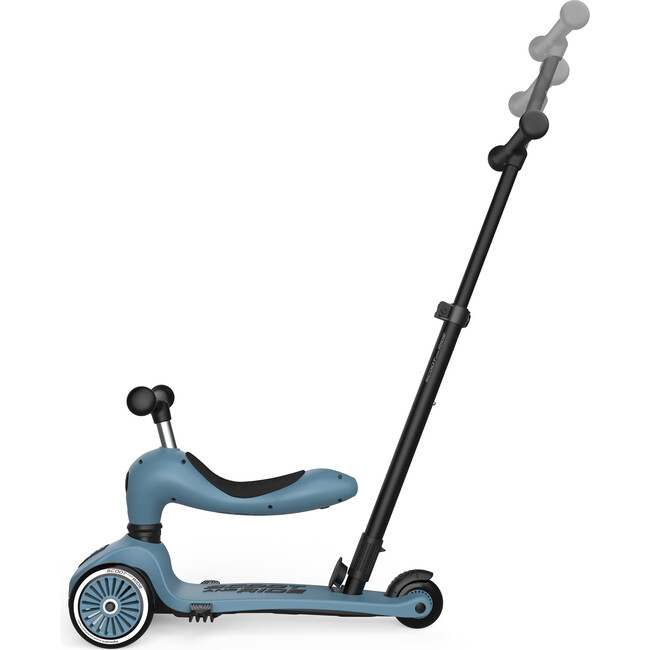 Scoot and Ride Highwaykick 1 Push and Go Scooter and Ride On Toy Steel