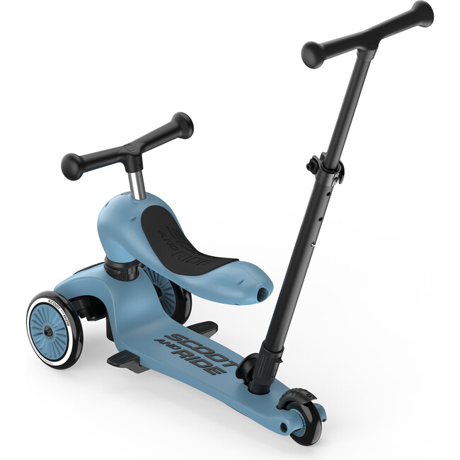 Scoot and Ride Highwaykick 1 Push and Go Scooter and Ride On Toy Steel - Scooters - 6