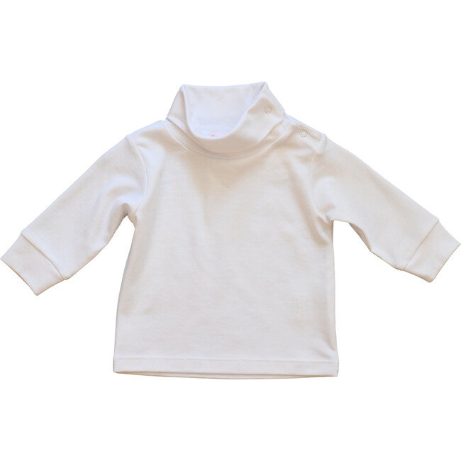 Solid White Turtleneck