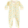 Pineapple Print Footie - Footie Pajamas - 1 - thumbnail
