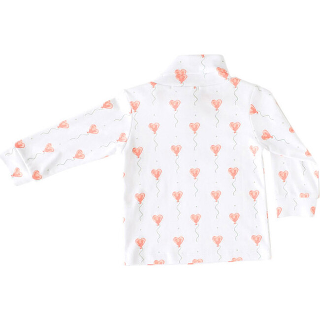 White Heart Balloon Turtleneck