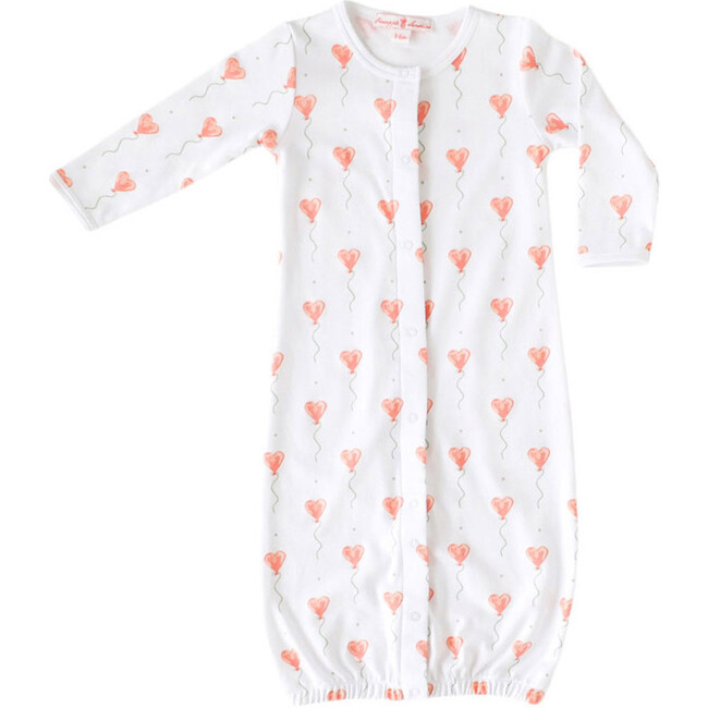 White Heart Balloon Converter Gown