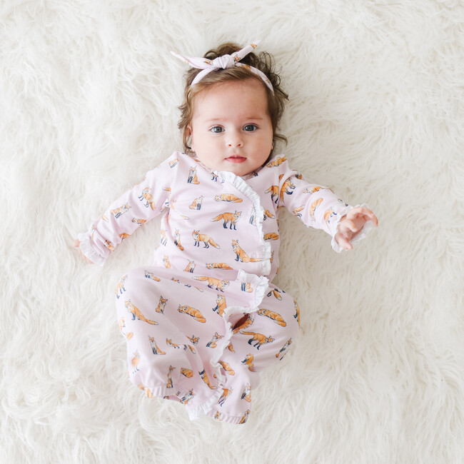 Pink Fox Ruffle Gown