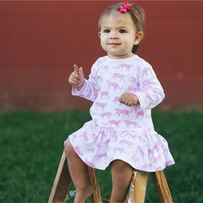 Pink Cheetah Swing Dress