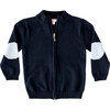 Navy Full Zip Sweater - Sweaters - 1 - thumbnail