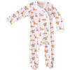 Pink Fox Ruffle Footie - Footie Pajamas - 1 - thumbnail