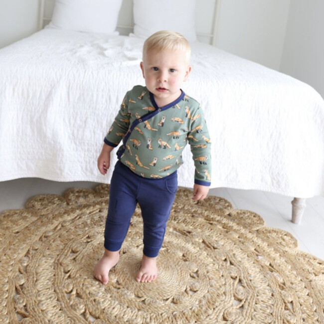 Green Fox Kimono Onesie