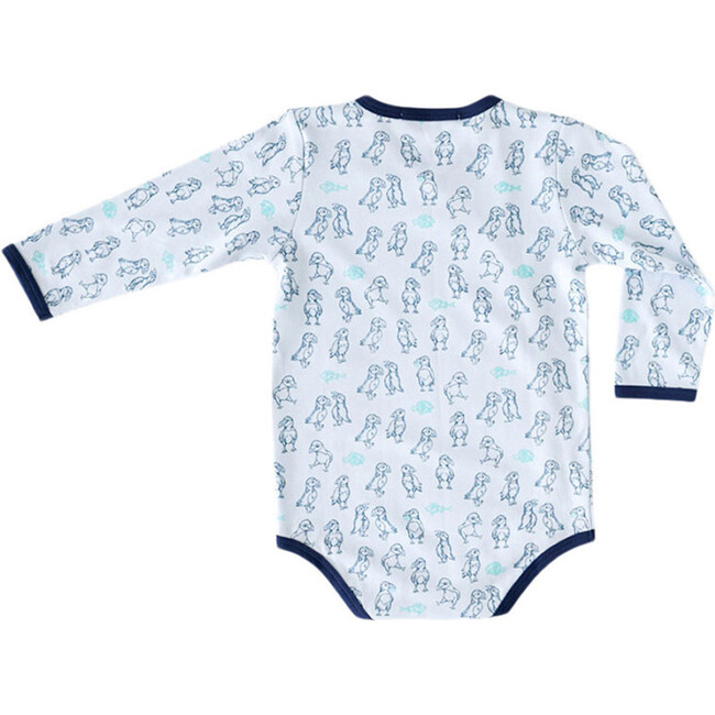Puffin Print Kimono Onesie - Onesies - 3