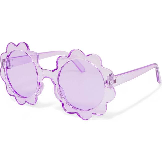 Kid's Transparent Petal Sunglasses, Purple